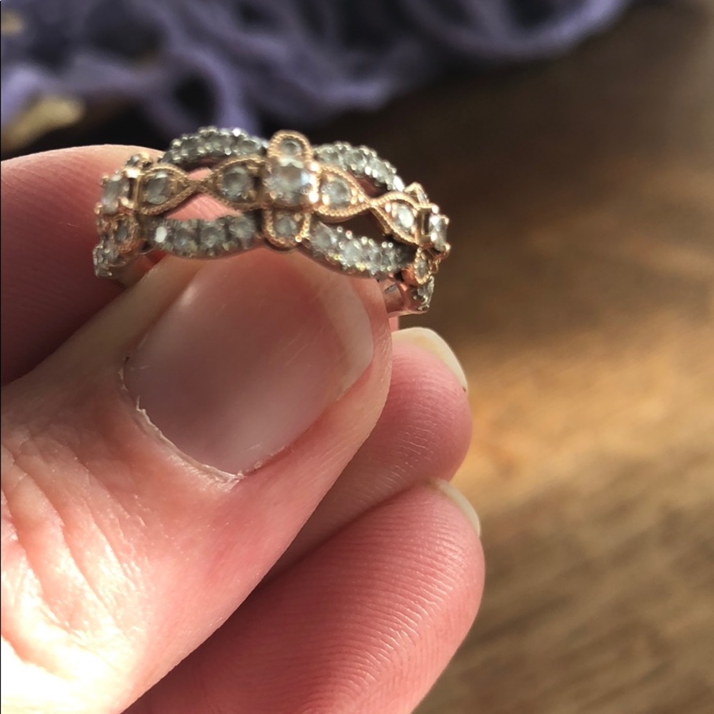 Fancy two-tone diamond ring - Picture 3 of 5